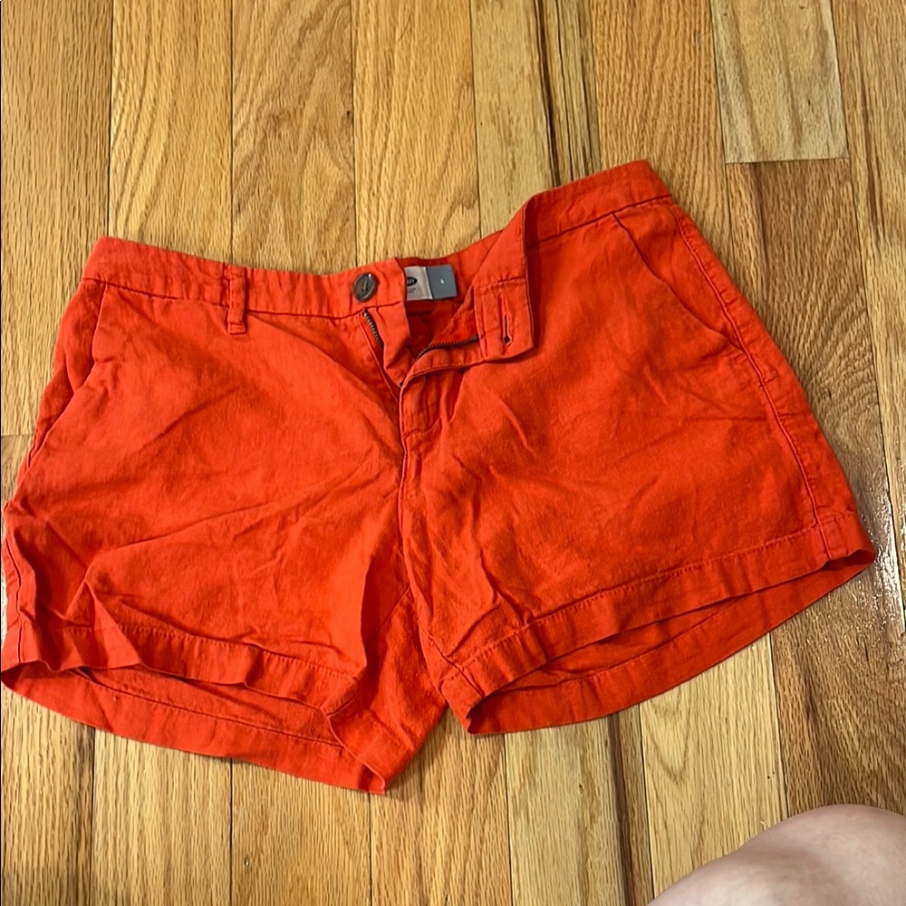 Old Navy High Waist Orange Shorts